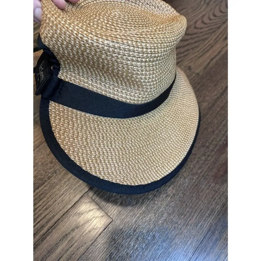 Eric Javits Sunbust Hat/ Visor Packable UPF 50+ NEW $295 - Picture 9 of 10